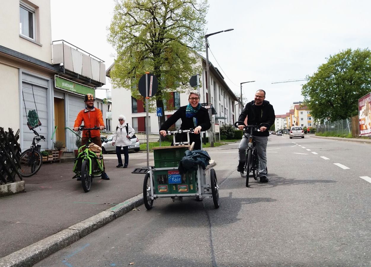 Vortrag zum Lastenrad Stuttgart bei Plattsalat²