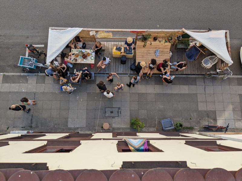 K9 Parklet Vogelperspektive